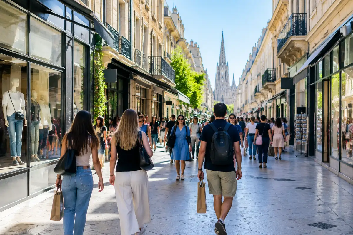 Shopping dans la rue Sainte Catherine à Bordeaux : découvrez les meilleures boutiques et expériences à ne pas manquer